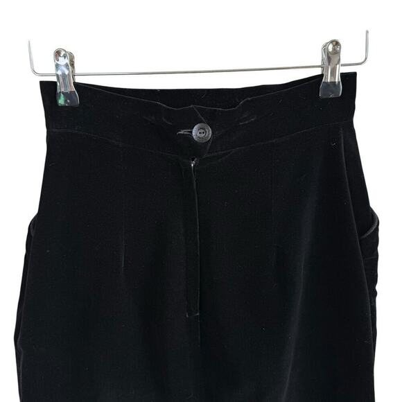 Vintage 60s Black Velvet Crop Jacket and Pencil Skirt Set by Ronbary Classic, XS - Picture 13 of 15